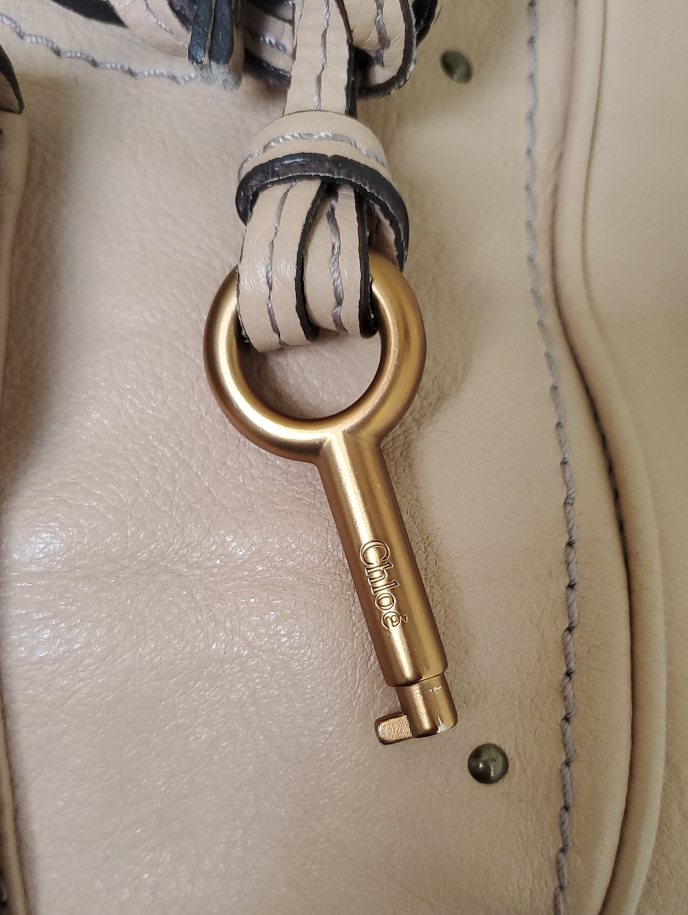 ORIGINAL Chloe "Paddington" Satchel In Cream/Tan - Picture 2 of 16